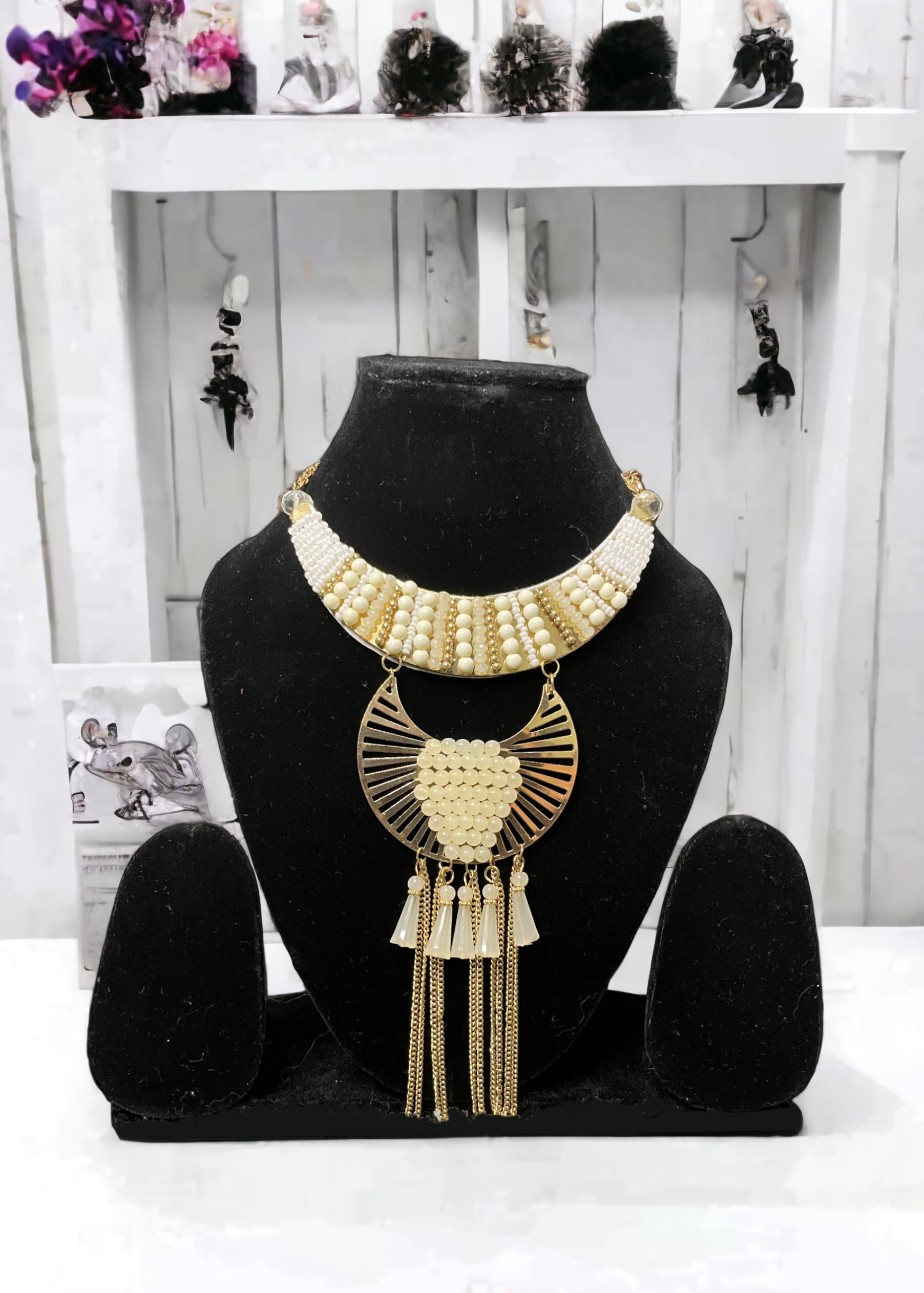 Boho deals necklace set