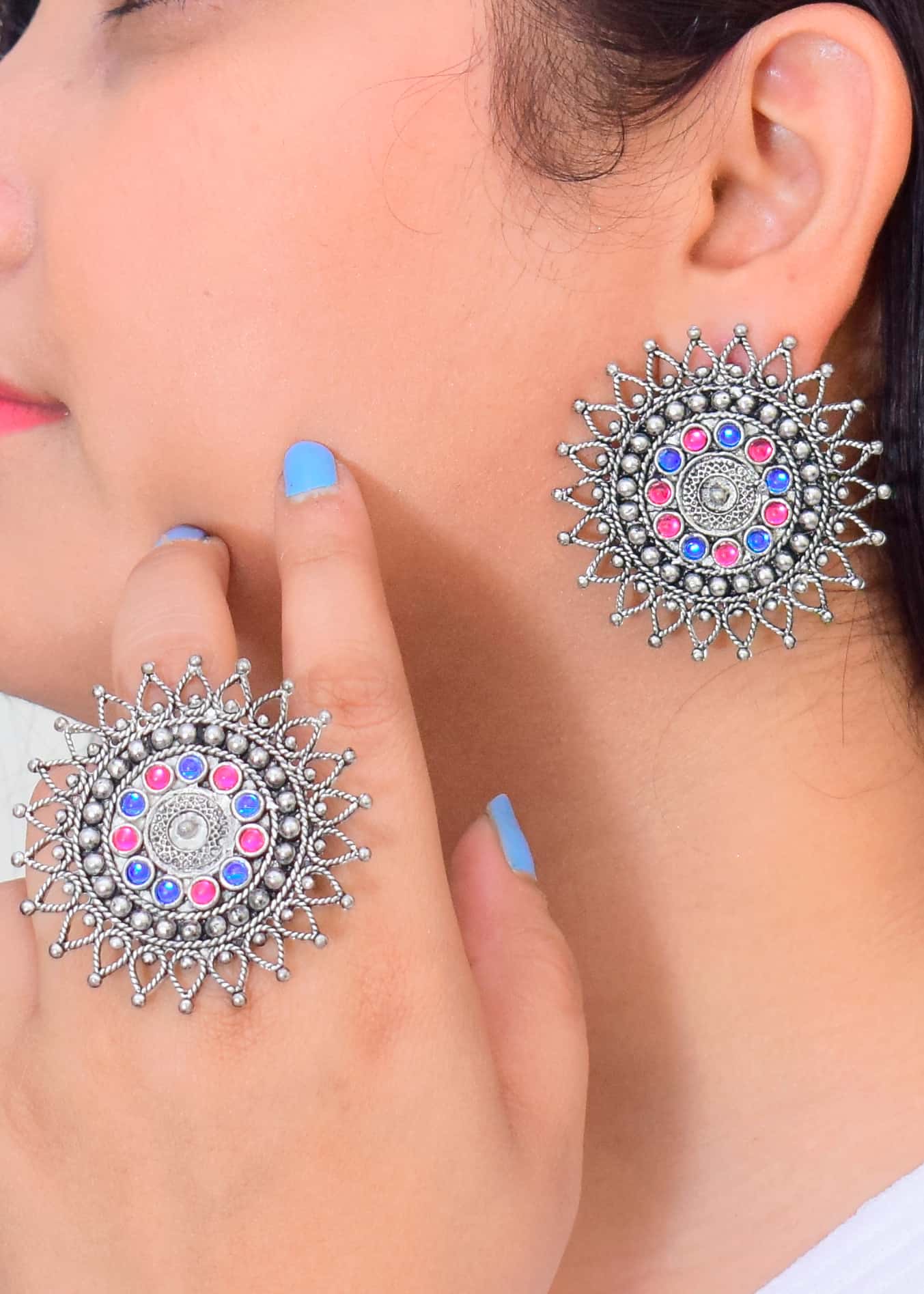 Oxidized Earrings Soumiez