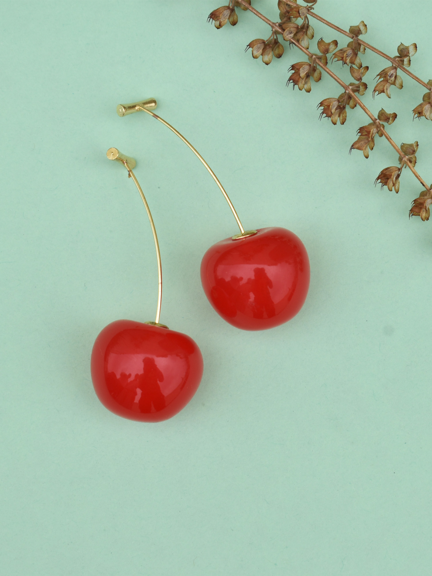 Cherry Shaped Earrings Soumiez