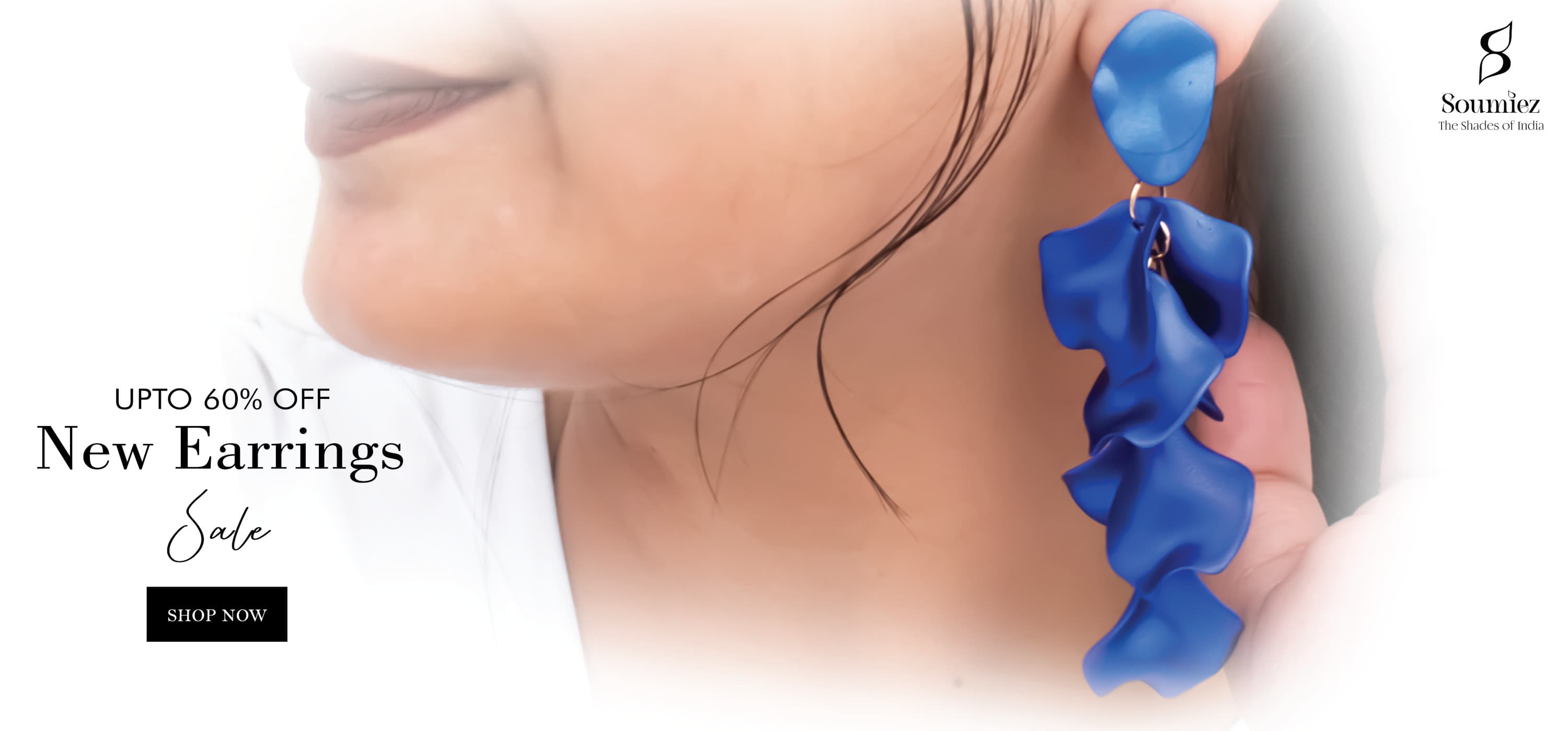 Modern Ribbon Earrings from Delhi